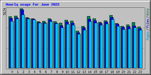 Hourly usage for June 2022